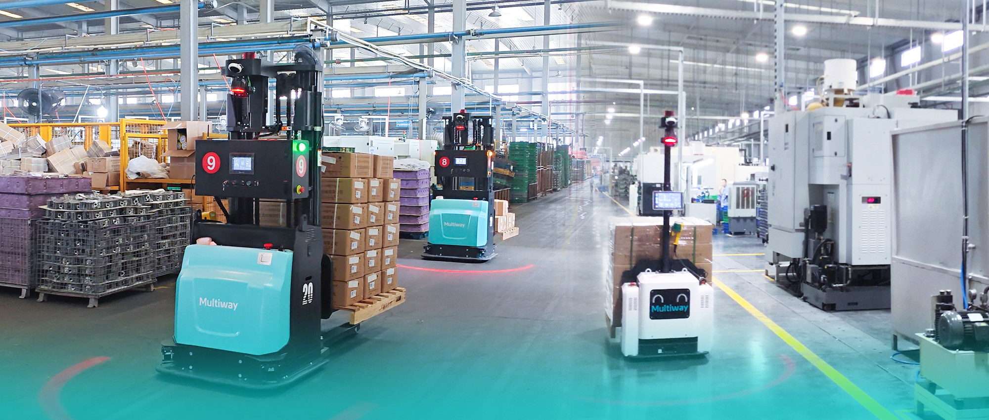 汽配企业应用劢微智能无人叉车案例